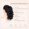 MAYSA Short Ponytail Hair Extension, 10 Inch Claw Clip Ponytail Extension, Wavy Curly Claw Clip in Ponytail Hair Extensions, Natural Fake Ponytail Synthetic Hairpiece for Women #2 Dark Brown