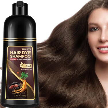 Light Brown Hair Dye Shampoo, Instant Hair Color Shampoo, Brown Hair Shampoo, Long Lasting Brown Hair Dye, Color Shampoo Hair Dye, Brown Shampoo &amp; Champu Para Canas