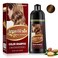 Fvquhvo Light Brown Hair Dye Shampoo 3 in 1, Argan Oil Instant Hair Color Shampoo, Long Lasting Brown Hair Shampoo, Semi-Permanent Shampoo Hair Dye, Brown Shampoo Easy to Use (Light Brown)
