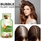 Natural Plant Extract Bubble Hair Dye Shampoo for Grey Coverage, 30ml 10Packs/Box (Brown)