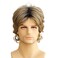 Short Blonde Dark Roots Mens White Blonde Pelucas Hallowen Costume Realistic Synthetic Fiber 60s Shaggy Cosplay Wig