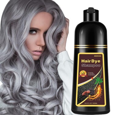 Silver Gray Hair Dye, Hair Dye Shampoo 3 in 1, Silver Hair Shampoo, Hair Color Shampoo for Gray Hair, Champu Para Canas &amp; Shampoo Para Canas Mujer