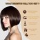 Dark Brown Hair Dye Shampoo for Gray Hair, Instant Hair Color, Champu Para Canas