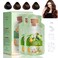 Natural Plant-Based Hair Dye - Bubble Formula for Gray Coverage, Dark Shades for Women and Men (Coffee, 20ml, 10 Packs/Box)