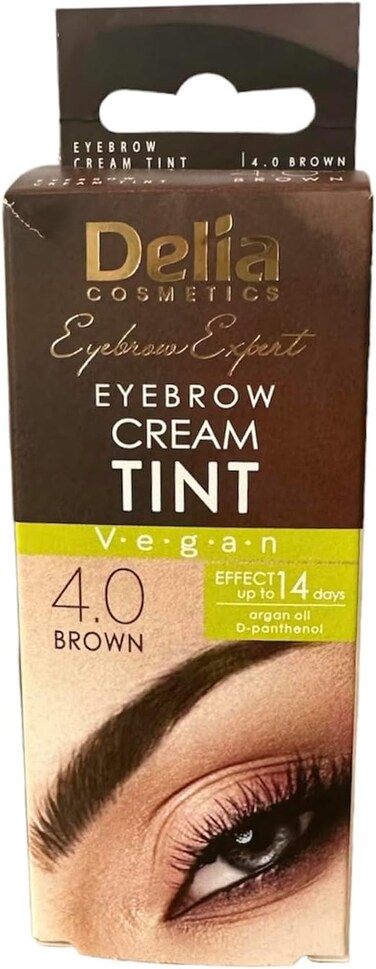 DELIA HENNA/COLOR CREAM EYEBROW PROFESSIONAL TINT KIT SET Brown