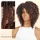 HANNE Dreadlock Wig Short Twist Wigs for Black Women and Men Afro Curly Synthetic Wig (350 Color)