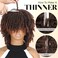 HANNE Dreadlock Wig Short Twist Wigs for Black Women and Men Afro Curly Synthetic Wig (350 Color)