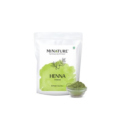 mi nature Henna Powder (Lawsonia inermis)   Natural Hair Color  Mehandi Powder for Hair   from Rajasthan  Presevative Free   454gm (16.01 Oz) hair dye  pure and natural   no preservative