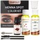 Natural Henna Hair Kit - Henna Powder with Rose Water &amp; Brow Stain Remover, No Ammonia, No Lead, Professional Henna Kit for Salon &amp; Home Use (Brown)