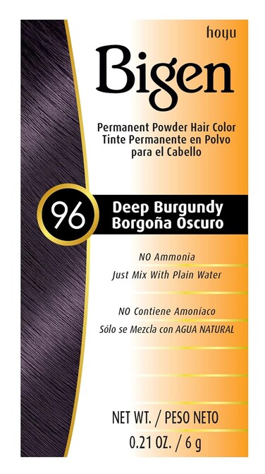 #96 Deep Burgundy Bigen Permanent Powder - 3 Pack