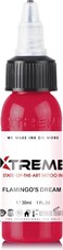 Xtreme Tattoo Ink, Versatile Medium Viscosity for Precision Tattooing, Rich Hue, Quick Healing, Acrylic-Free, Water Based, Highest Safety Standards - Ready-to-Use Tattoo Ink (Flamingo's Dream, 1 oz)