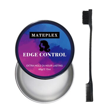 Edge Control with Brush: 24h Long-lasting, No Flakes, No Residue, No Greasy Feeling