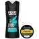 AXE Men&rsquo;s Hair Styling Set &ndash; Apollo Clean &amp; Strong 2-in-1 Shampoo + Messy Look Flexible Paste, Medium Hold, Low Shine
