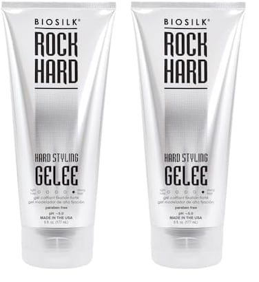 BioSilk Rock Hard Gel, 6 Ounce (Pack of 2)