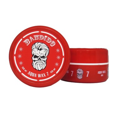 Bandido Aqua Wax 7   2-Pack   Strong Hold   Men's Hair Wax, Long Lasting Hold, Easy to Manage   150ml / 5.07oz (Pack of 2)