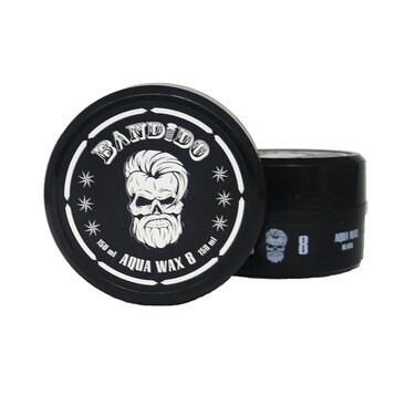 Bandido Aqua Wax 8   2-Pack   Extra-Strong Hold   Men's Hair Wax, Long Lasting Hold, Easy to Manage   150ml / 5.07oz