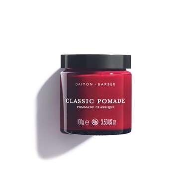 Daimon Barber Classic Pomade - Styling Hair Wax Clean Cut Look Long Lasting Fuller Looking Hair Texturizing Smoothing &amp; Slick Molding Paste 3.53 Oz