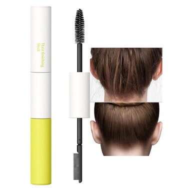 BestLand Double Head Hair Finishing Stick, Hair Mascara Brush Head and Comb Shaped Head for Flyaway, Refreshing Not Greasy Flyaway Hair Tamer Stick Gel Hair Wax Stick Fixing Bangs Stereotypes Cream