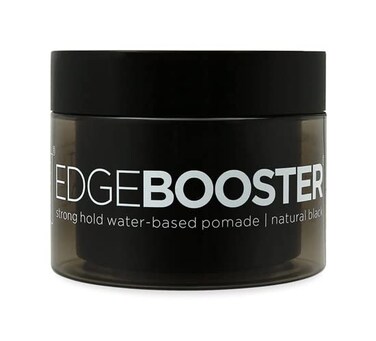 Style Factor Edge Booster HIDEOUT Water-based Pomade 3.38 Oz   Darkens Gray Hair with Strong Hold and High Shine (Natural Black)