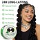 Goiple 8.8 OZ Edge Control Wax for Women Strong Hold Non-greasy Edge Control Smoother Edge Wax Styling Fixer Edge Control for Black Hair No Flaking, White Residue, Shine and Smooth (Sweet Melon)