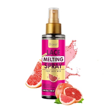 Brzeaf Lace Melting Spray and Holding Spray(120ml), Dries Quickly &amp; Super Hold, Melting Spray for Lace Wigs, Wig Spray Glue, Gentle and Safe, Wig Melting Spray &amp; Hair Adhesive for Wigs