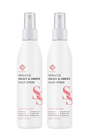 Elabore 2 Pack Miracle Silky &amp; Shiny Hair Spray 200ml / 6.76fl.oz