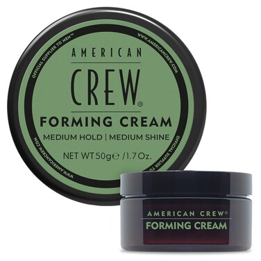American Crew Men's Hair Forming Cream, Like Styling Gel with Medium Hold &amp; Shine, Travel Size, 1.7 oz