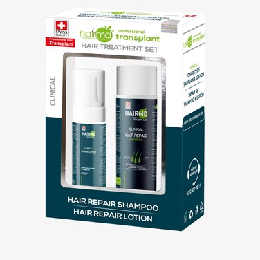 Post-Hair Transplant Repair Set - Hair Loss Treatment with Biotin, Keratin, Collagen, Provitamin B5 for All Hair Types