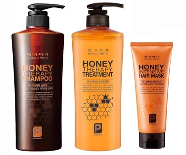 Daeng Gi Meo Ri - Honey Therapy Shampoo&amp;Treatment&amp;Hair Mask Set(Shampoo and Treatment16.9 FL.OZ/500ml,Hair Mask150ml)