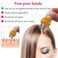Hair Oil Applicator Bottle with Scalp Massager, Root Comb Applicator for Hair Growth and Oiling (Transparent White)