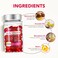 Hair Vitamins Treatment Oil Capsule - no Rinse with Argan Macadamia Avocado Oils - Vitamins A C E Pro B5 - Hair Serum Oil Capsule for Women &amp; Men - 40 Capsules, Red