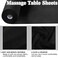 Buryeah 2 Rolls 100 Pcs Disposable Massage Table Paper Roll 32" x 71" Spa Bed Sheets Non-woven Exam Table Sheets Paper Covers for Massage Spa Beauty Salon Waxing Exam(Black)