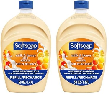 Softsoap Milk &amp; Honey Scented, Liquid Hand Soap Refill, 50 Ounce (Pack of 2)