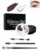 Eyebrow Pomade Brow Gel,2-In-1 dark Brown &amp;Clear Eyebrow Color Wax with Brushes,Long-Lasting Waterproof High Pigment Cream Brow Pencil Pomade,Tinted Brow Gel Eyebrows Shape Filler Makeup for Women-04
