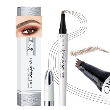 Q709 Brow Master &ndash; 4-Way Waterproof Eyebrow Pen for Effortless Brows (2#Dark Coffee)