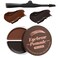 Eyebrow Pomade for Women,Long Lasting Waterproof Eyebrow Kit Makeup with Dual Color Eyebrow Pomade and Dual-ended Eyebrow Brush,Create Natural Brow Makeup(Dark Brown + Black)