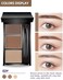 Eyebrow Powder Makeup Kit-3 Colors Eye Brow Powder Palette Long-Lasting Waterproof, Dark/light Brown Brow Filler, Fill &amp; Sculpt Full Eyebrows for Women, With Mirror, Brow Brush &amp; Razor-Set 02