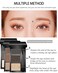 Eyebrow Powder Makeup Kit-3 Colors Eye Brow Powder Palette Long-Lasting Waterproof, Grey Brown Series Brow Filler, Fill &amp; Sculpt Full Eyebrows for Women, With Mirror, Brow Brush &amp; Razor-Set 03
