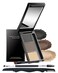 Eyebrow Powder Makeup Kit-3 Colors Eye Brow Powder Palette Long-Lasting Waterproof, Grey Brown Series Brow Filler, Fill &amp; Sculpt Full Eyebrows for Women, With Mirror, Brow Brush &amp; Razor-Set 03