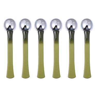EXCEART Metal Eye Cream Rod 6pcs Eye Cream Face Eye Roller Massage Eye Care Applicator Wand Stick Metal Eye Cream Roller Wand