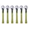 EXCEART Metal Eye Cream Rod 6pcs Eye Cream Face Eye Roller Massage Eye Care Applicator Wand Stick Metal Eye Cream Roller Wand