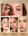 Eyebrow Powder Makeup Kit-3 Colors Eye Brow Tinting Powder Palette for Women Eyebrows Long-Lasting Waterproof, Dark Light Black Brown Brow Filler, Enhance &amp; Define Brows, With Mirror, Brow Tool-Set 03