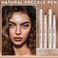 AIUEO 2 Colors Fake Freckles Faux Freckles Pen Natural Lifelike Freckle Pen Waterproof Long Lasting Face Faux Freckle Pen Makeup (Light Brown+Natural Coffee)