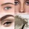Kaely 2 Color Eye Brow Powder Makeup Kit,Eyebrow Contour Palette for Beginners,Brow Stamp Stencils Kit,Eyebrows Waterproof Gel with Brush,maquillaje para cejas,04 Light Brown+Dark Brown