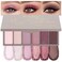 Kaely 6 Color Mini Pink Rose Gold Eyeshadow Palette Makeup, Highly Pigmented Eye Shadow Palette Waterproof, Matte Shimmer Eye Shadow Palette, paleta de sombras de ojos, Vegan &amp; Cruelty-free, 04