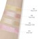 Highlighter Makeup Palette Shimmer Contour Palette Powder for Brighten Face Contour Gold Cheek Highlight Makeup, Long Lasting Highlighter Powder with Mirror for Illuminator Makeup (NUDE PINK)