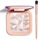 Highlighter Makeup Palette Shimmer Contour Palette Powder for Brighten Face Contour Gold Cheek Highlight Makeup, Long Lasting Highlighter Powder with Mirror for Illuminator Makeup (NUDE PINK)