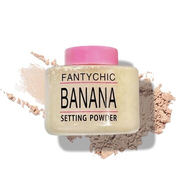 Soft Focus HD Loose Powder ，Lightweight, Long-Lasting Makeup for a Flawless Look ，Face Powder Makeup &amp; Setting Powder，Banana Setting Power (Light, 1.48OZ)