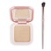 MEICOLY Contour Palette,Shimmer Highly Pigmented Face Powder,Silky Smooth Long-Lasting Delicate Contour Powder Face Contouring Makeup Kit with Brush and Mirror,01 Soft Grey