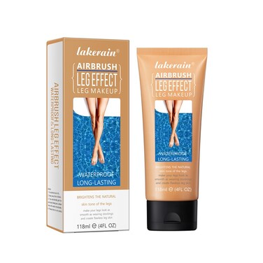 Legs Makeup Instant Makeover: Waterproof, No-Transfer Body &amp; Leg Makeup Foundation -Long-Lasting Perfection for Irresistible Legs All Day (#2 MEDIEM GLOW, 118ML)